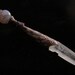 OOAK Antique Copper Old World Crystal Key Point Pendant Pendulum Dragon Vein Agate