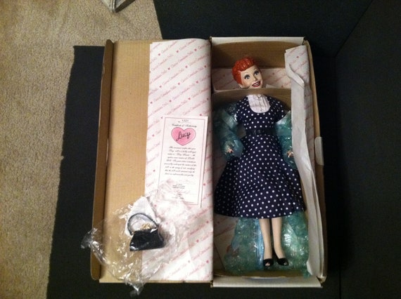 1990 I Love Lucy Fine Porcelain Doll From The By Grammysantiques