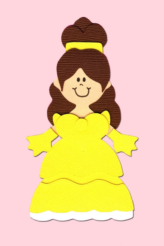 Princess Belle Scrapbook Die Cut Paper Doll by memorykeeping