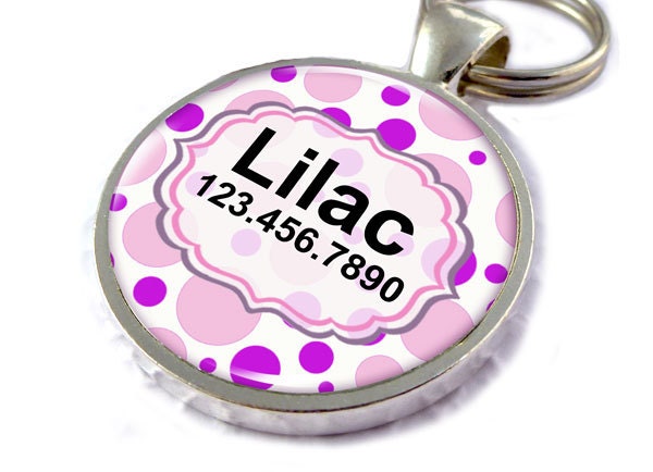 Pet ID Tag Metal Tag Name Tag Dotties