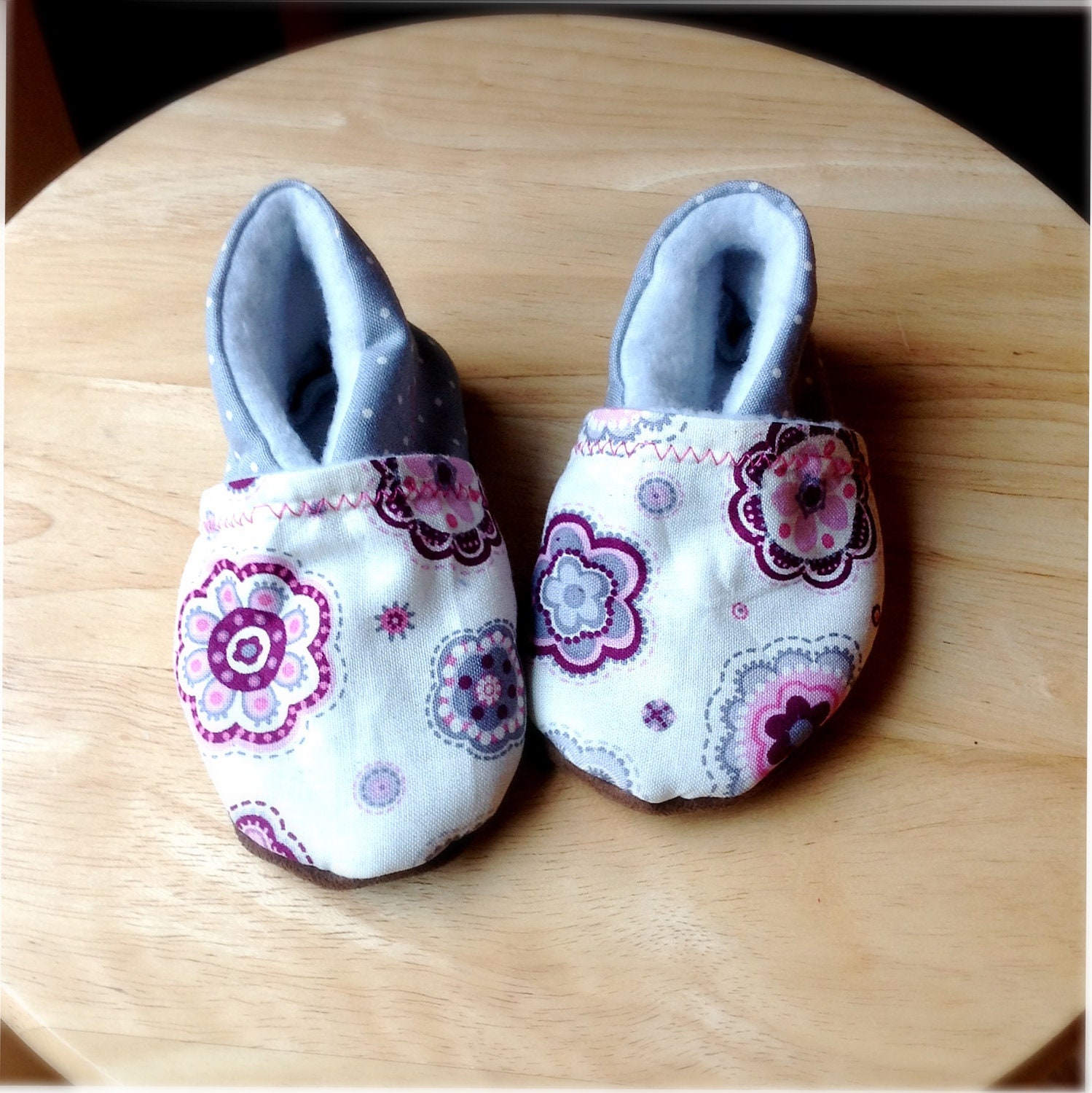 FREE SHIPPING pink, yellow, or pale pink suede sole baby booties