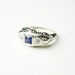 Authentic Art Deco Filigree, 14K White Gold, Ring, Diamond and Sapphire, USA ca.1920