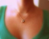 Hand crafted swirl necklace, 14k necklace, delicate necklace, minimalist necklace, turquoise necklace