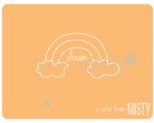 Personalized Printable DREAM Notecard Inspiration Collection Il_170x135