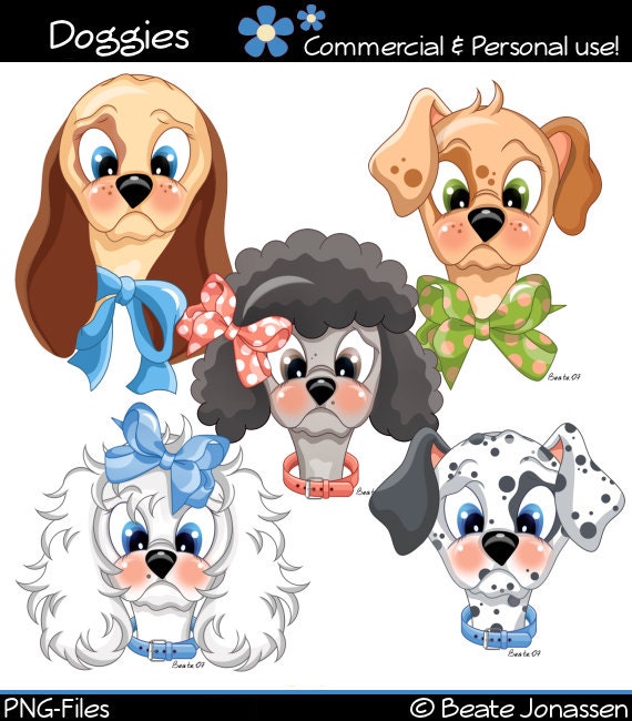 Instant Download Web-Designer Cliparts - Doggies Il_170x135