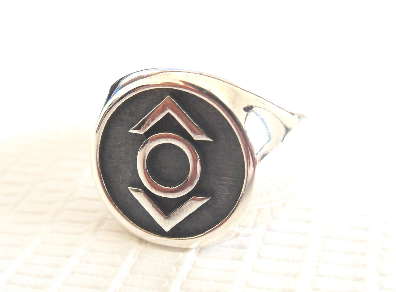 Solid Sterling Silver 925 Indigo Tribe (Compassion) Green Lantern Corps ring