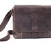 Messenger Dark Brown Leather Bag - UNISEX - Brown Leather Satchel - Laptop Bag - Leather Handbag - Women - Briefcase Leather Bag