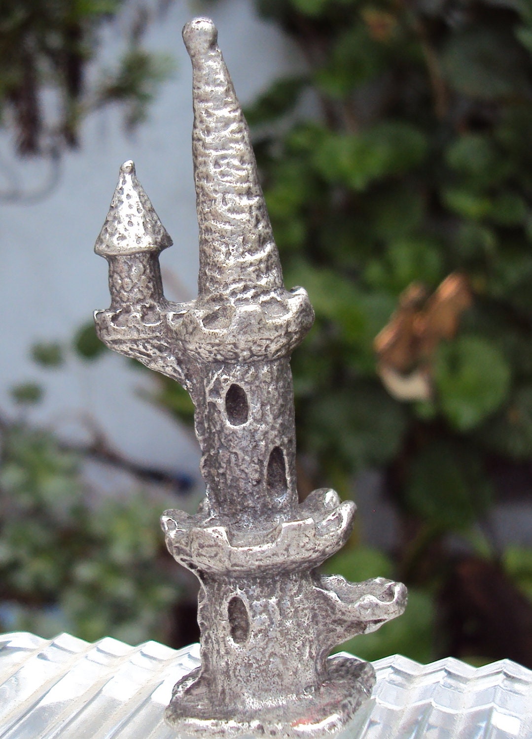 Vintage Pewter Castle Miniature. by SantacruzLily on Etsy