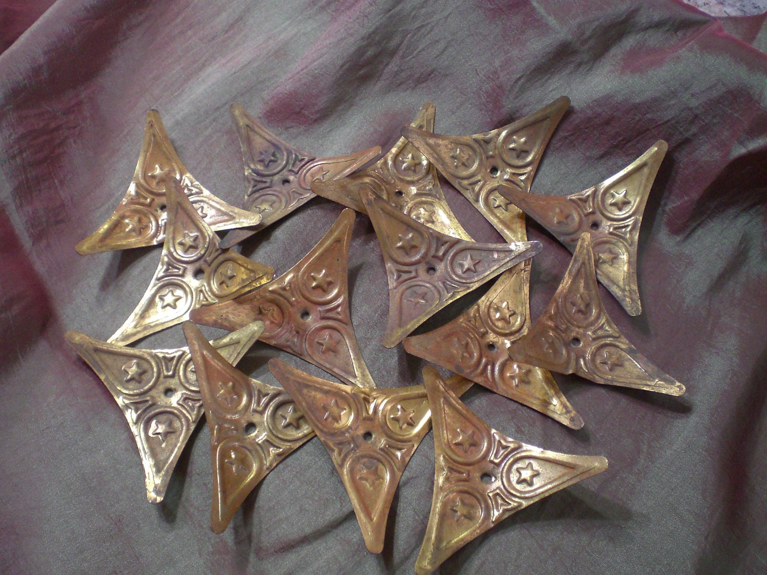 Vintage Brass Stair Dust Corners in a lot by SeasonsVintageWares