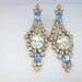 Beautiful vintage czech crystal rhinestone earrings.