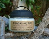 9 oz. Lavender Cucumber Sage Scented Soy Candle Aromatherapy in Reusable Apothecary Jar