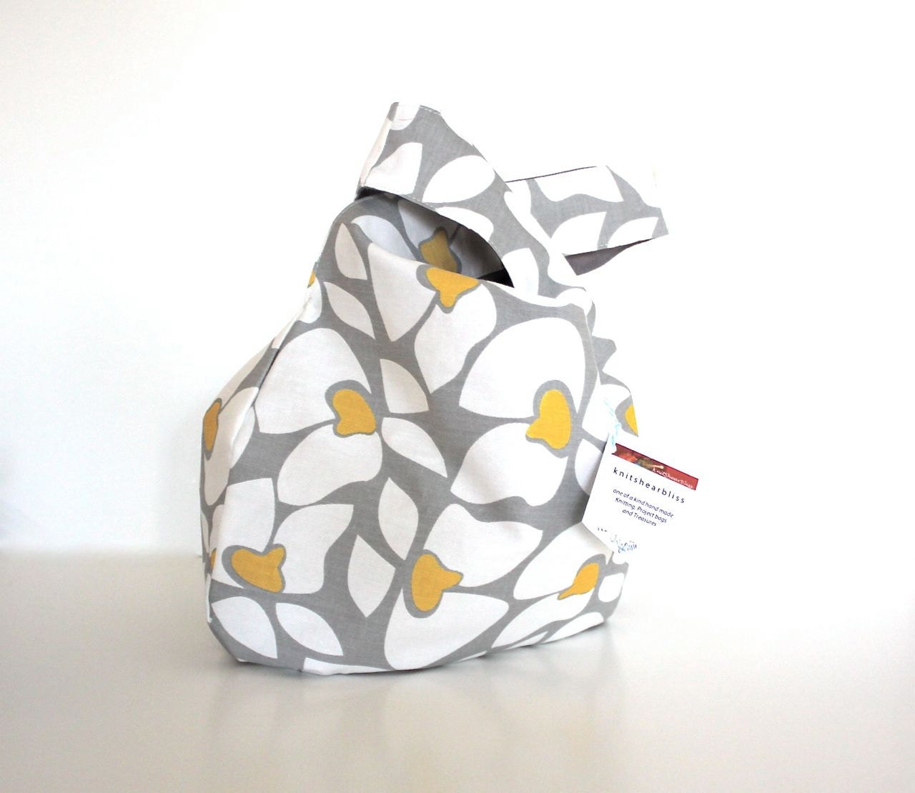 Large Self Closing Purse - Project Pouch - Knitting Bag - Wristlet - Shoulder Bag - Cosmetic Bag