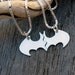 Batman Best Friend necklaces in sterling silver, BLANK, smaller, Friendship