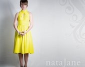 Coda wrap dress in one colour, tea length
