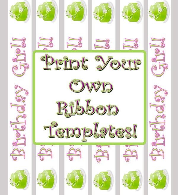 GIMPPrint Your Own Ribbon Templates and by MunchkinBabyDesigns