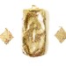 Vintage Gold Whiting and Davis Metal Mesh Clutch and Matching Earrings - Cigarette Purse