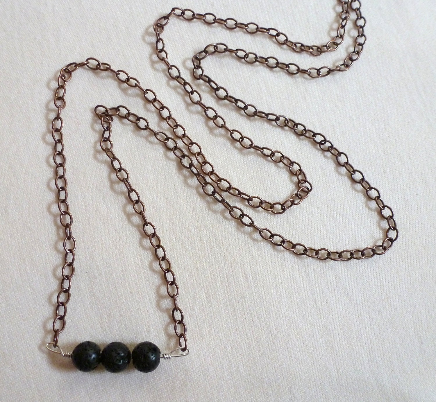 trapeze   -  custom gemstone trio necklace