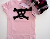 Pink Pirate Hat and Onesie Set, ready to ship - Etsy costume, giftset