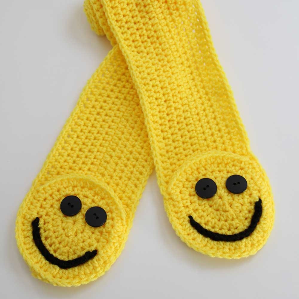 NEW Smiley Pocket Scarf Crochet Pattern PDF by ...