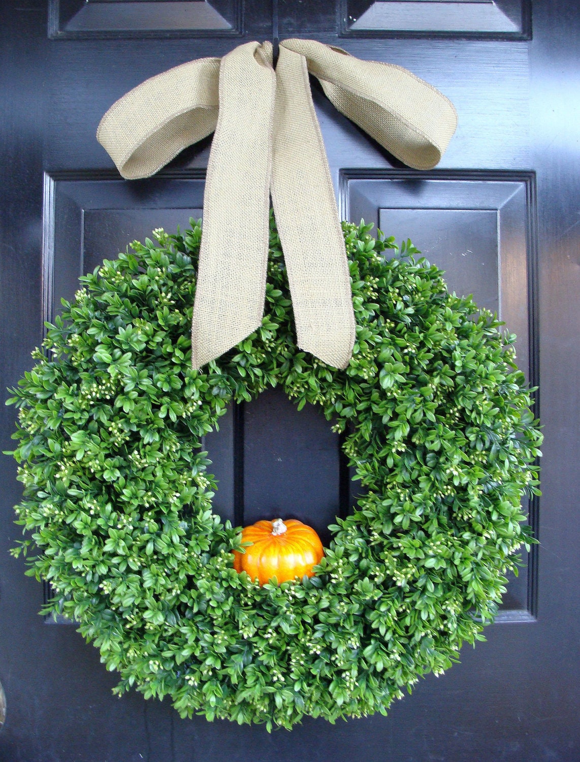 Pumpkin Thanksgiving Wreath, Thanksgiving Decor, Pumpkin Wreath, Pumpkin Pie, Front Door Decoration, Burlap Bow