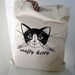 Tote Bag. Screenprinted. Crafty Kitty Cat.