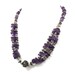 Amethyst sterling silver necklace - Vintage India - Ethnic statement piece - InVintageHeaven