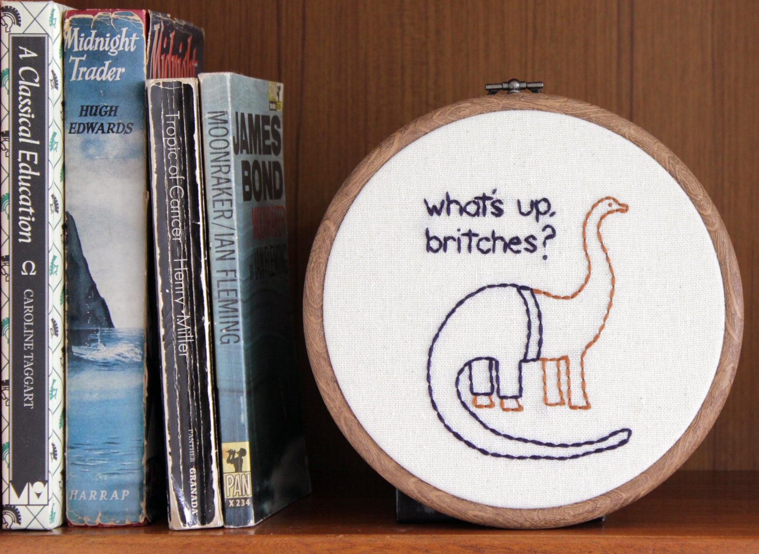 What's Up Britches Hand Embroidery - 6" Hoop