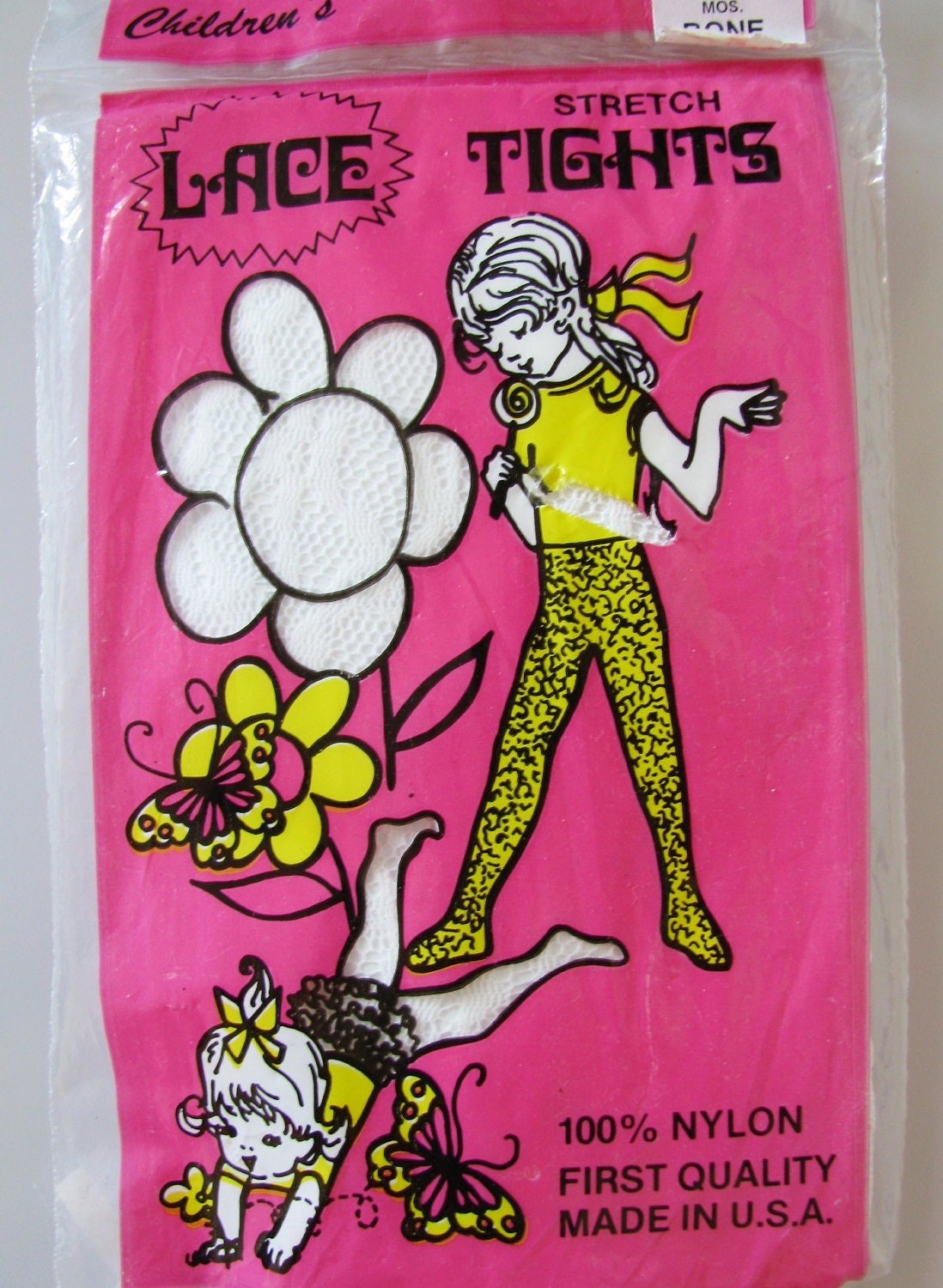 Vintage Lace Girl Tights 6-18 mos.