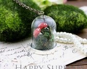 3.2 per set - 5 sets 25x35mm Large Clear Glass Bell Bottle with Silver Pendant Base (GB2509)  - Big Sale