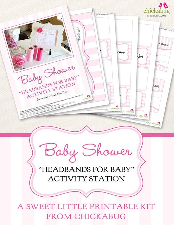 445 New baby headband directions 161 INSTANT DOWNLOAD Baby Shower