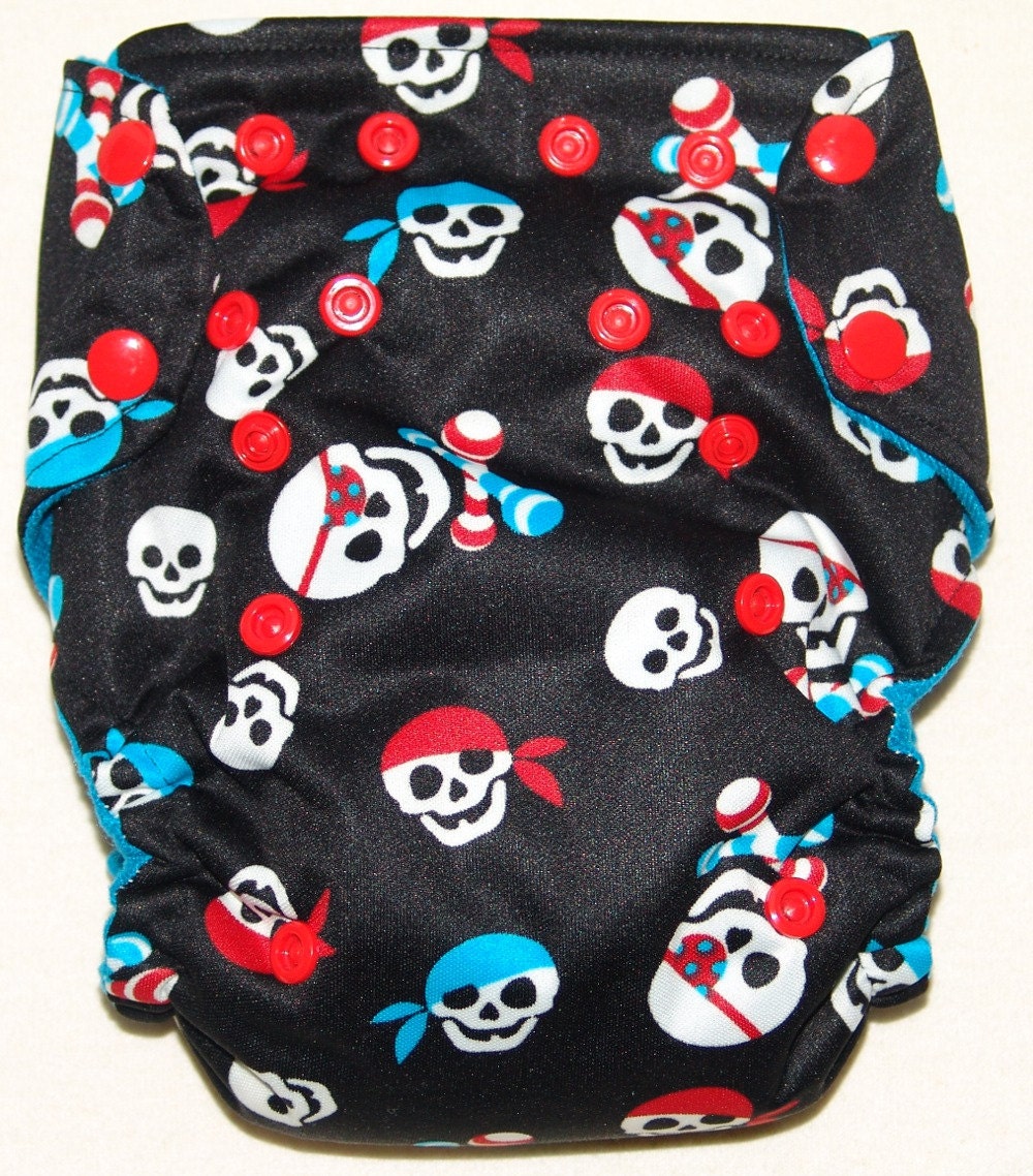 Baby Pirate Nykibaby One Size Pocket Diaper Made to order