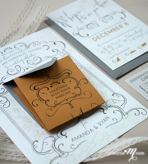 Poche Petite Wedding Invitation Suite SAMPLE