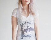 Eastside T-Shirt - Women's graphic printed burnout tee