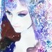 Print of Original Watercolor Painting, Indian Fashion Illustration, titled: Indian Bride Azure