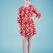 Memorial day sale, Cocktail dress, Formal dress, Party dress, Womens dress with ruffles, Bridesmaid dress, Geometric dress, On sale