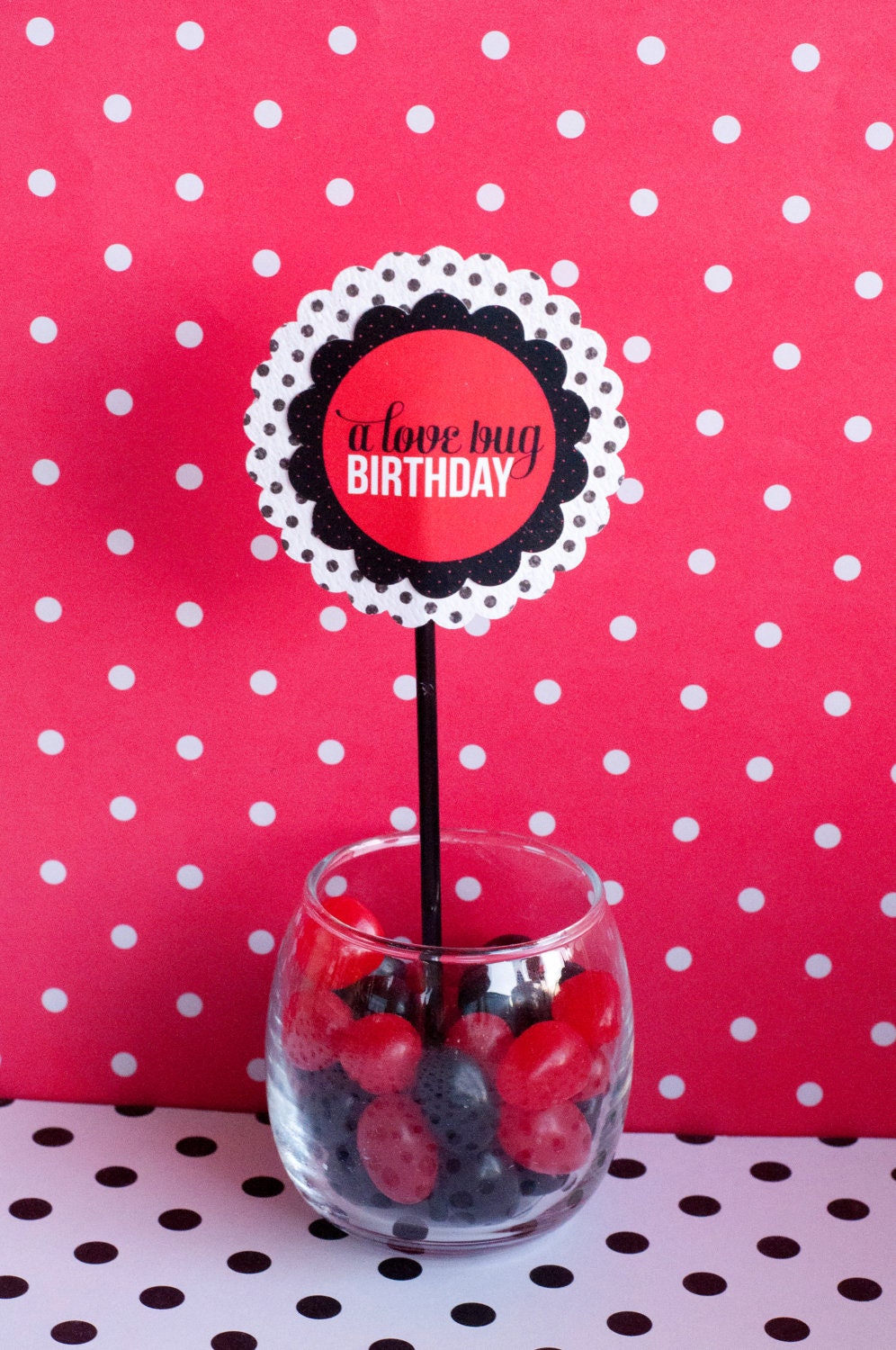Ladybug Party PRINTABLE Party Circles (INSTANT DOWNLOADS) by Love The Day Il_570xn