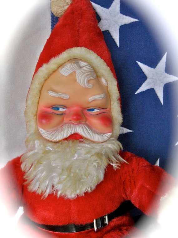 vintage stuffed santa doll