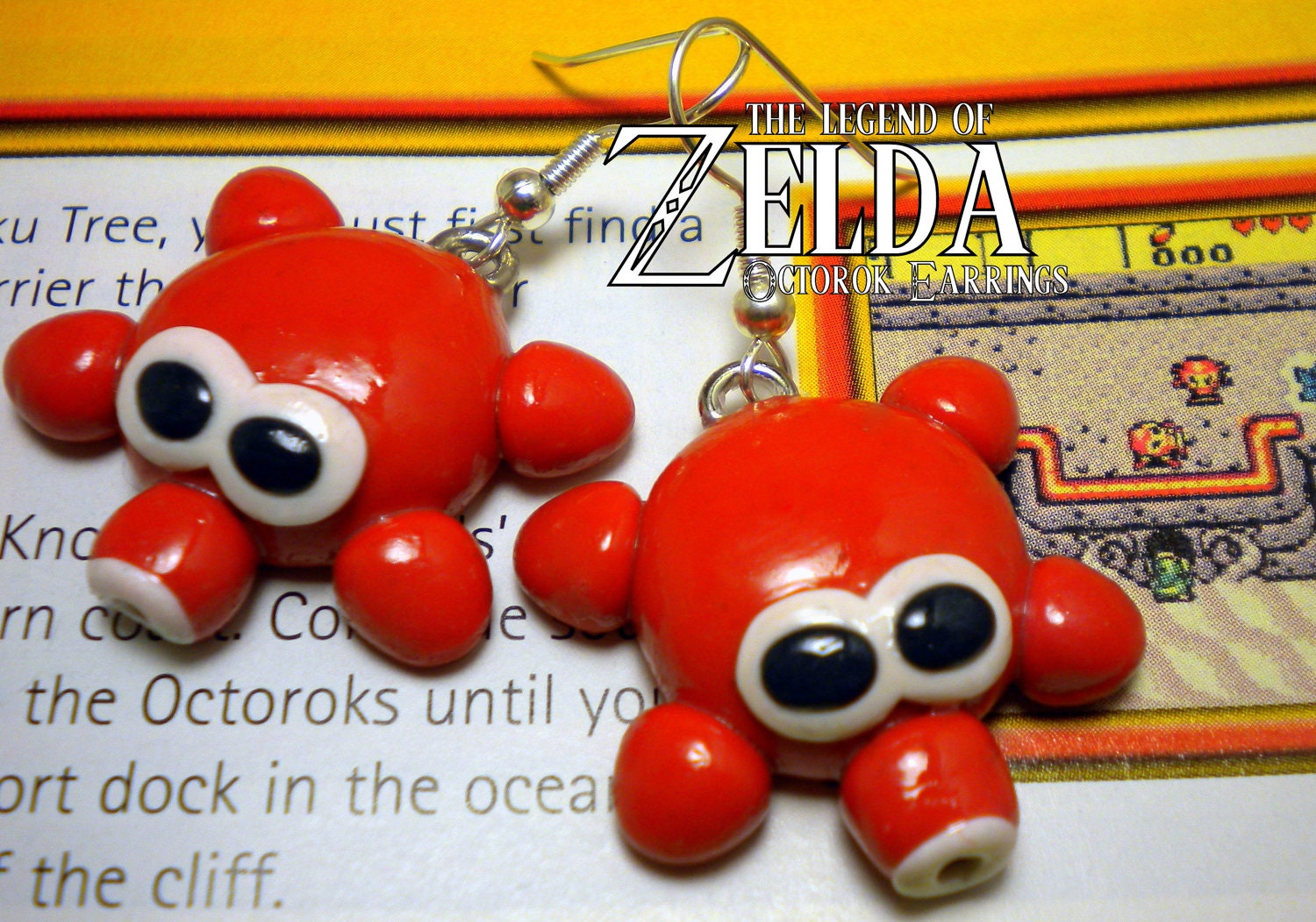 Octorok Earrings - Legend of Zelda - Nintendo - A Portion of the Proceeds Go To Charity