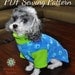 Small Dog Fleece Sweater Pattern - Dog Clothes PDF Sewing Pattern S205- 5 Sizes, 2 Styles Included
