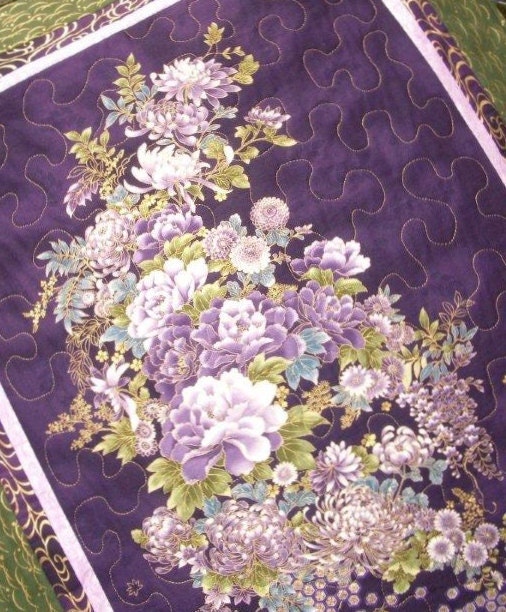 Floral Wall Hanging focus fabric from R Kaufman Imperial Collection