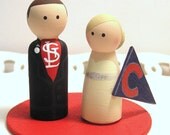 Sport Themed Cake Cuties- Custom Wedding Cake Toppers
