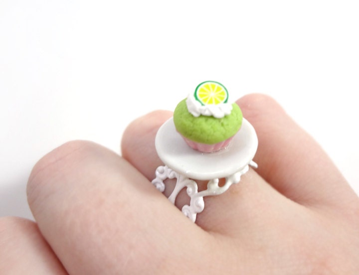 Lime Green Cupcake Ring - Glamour365
