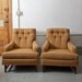 Pair of Mid Century Modern Club Chairs - Original Upholstery - 50s 60s Mad Men