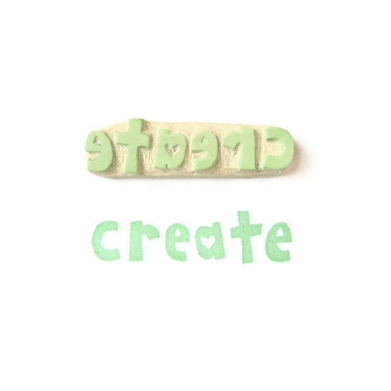 Create Rubber Stamp - Hand Drawn Rubber Stamp - Cling Rubber Stamp