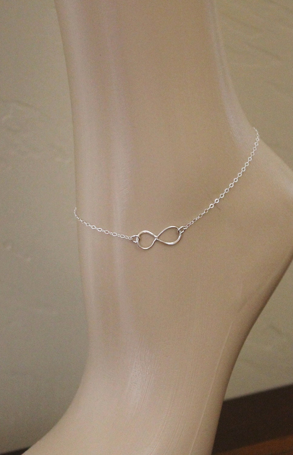 Sterling Silver Infinity Anklet... Endless Love