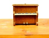 Vintage wooden piano coasters