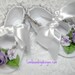 Baby Crib Shoes French Ribbonwork Christening Shoes Pink Roses
