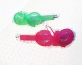 Two Girls Barrettes, Girls Hair Bows, Hair Clips