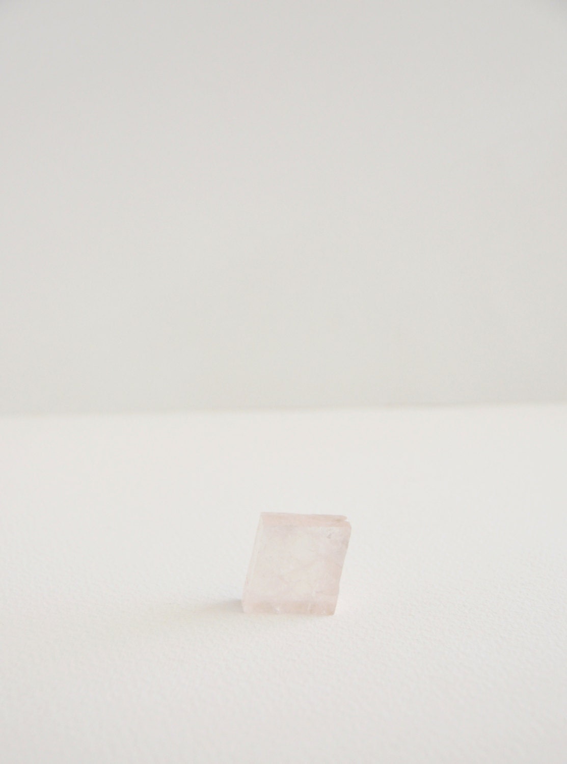 clear pink mexican calcite specimen 1 pc