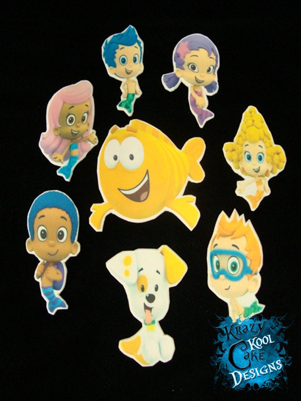 Bubble Guppies 2D Image Plaque Cake Toppers